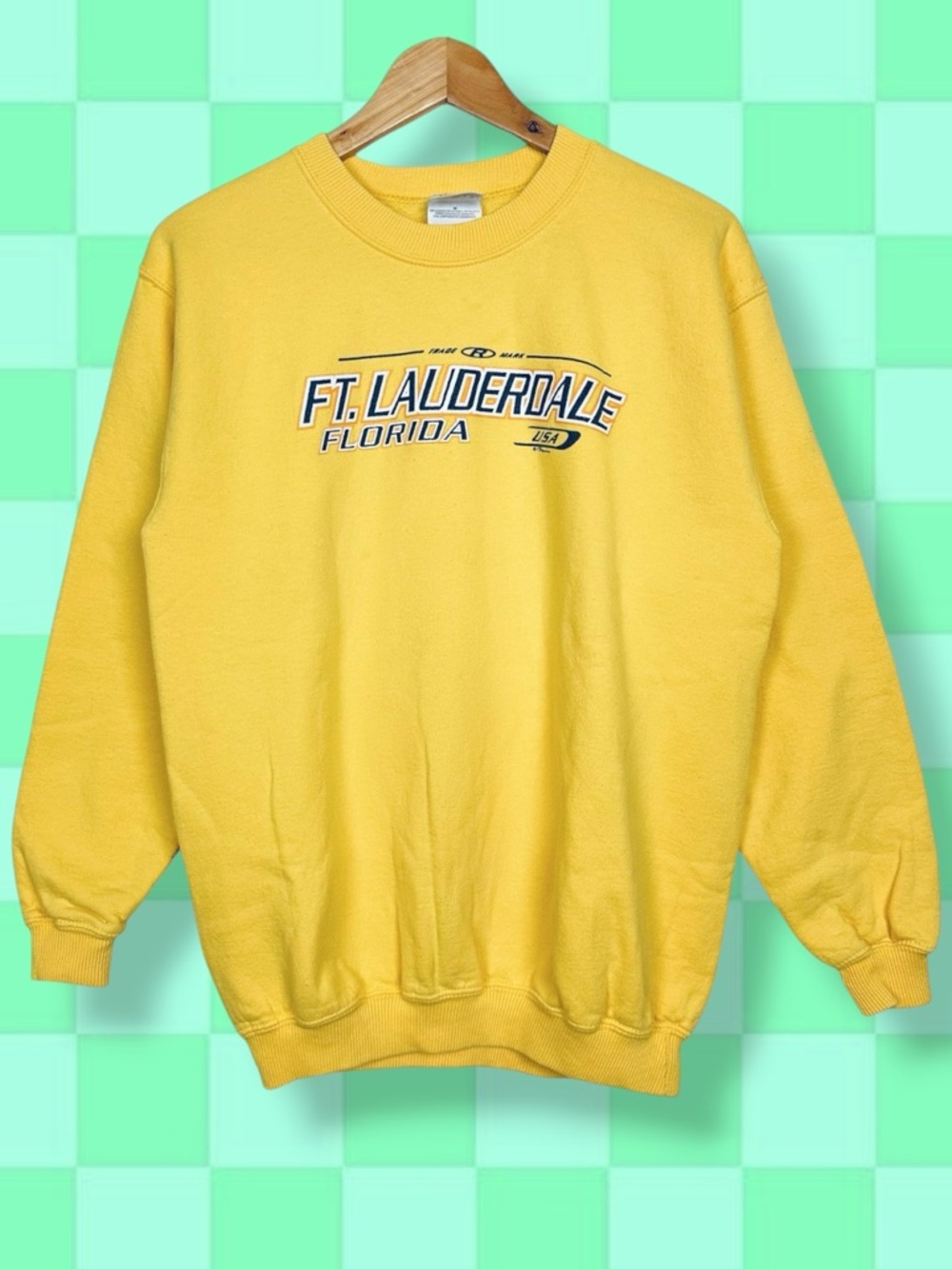 Vintage Ft. Lauderdale Florida USA Crewneck Long Sleeve Pullover Sweatshirt